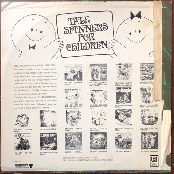 Tale Spinners The Adventures Of Pinocchio Vinyl Lp - Picture 6 of 6